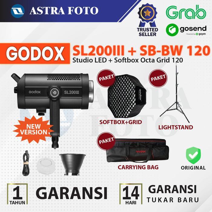 GODOX SL200III STUDIO LED BOWENS MOUNT SL200 III SL 200 III SL200W III