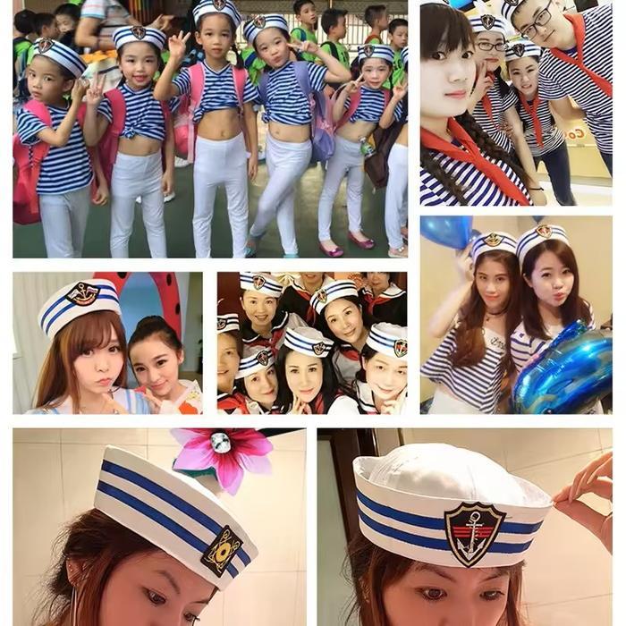 Best Seller Topi Pelaut Sailor Topi Korean Style Sailor Sailor Hat Topi Kapten Kapal Laut Topi