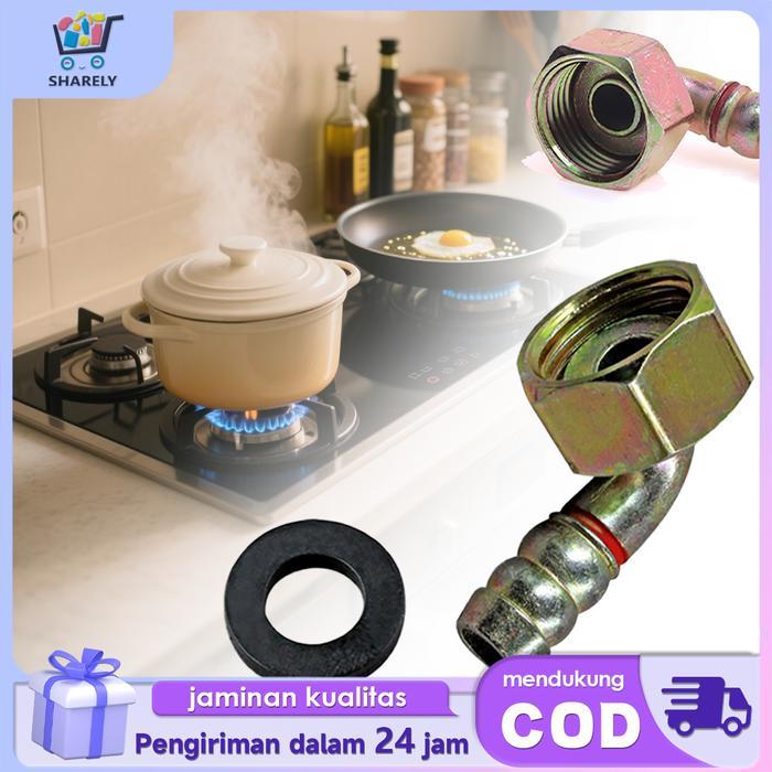 Elbow Selang Gas Dalam Kuningan Sambungan Selang Kompor Gas Roaster Nepel L Selang Gas Pipa Besi