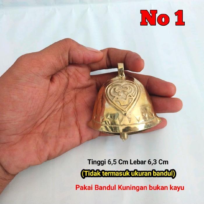 Klontongan sapi kuningan lonceng bel pintu pagar kalung hewan ternak,sapi,kambing - Klontongan sapi 