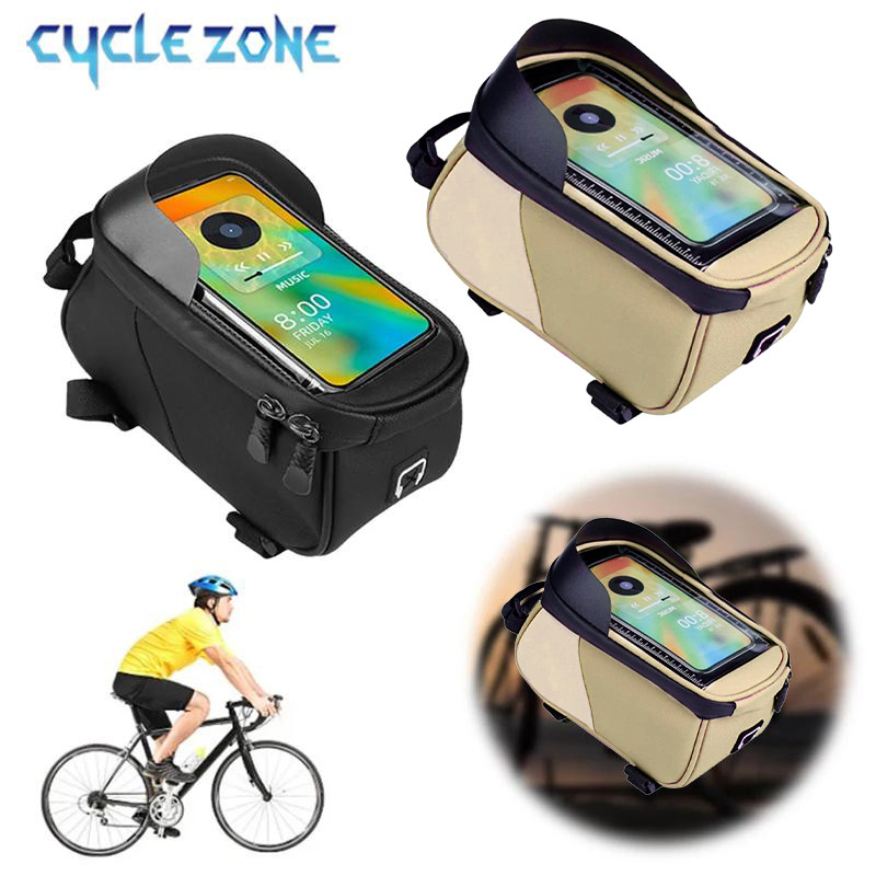 Touch Screen Bicycle Phone Bag Waterproof Bike Handlebar Bag MTB Road Bike Cycling Frame Phone Hold