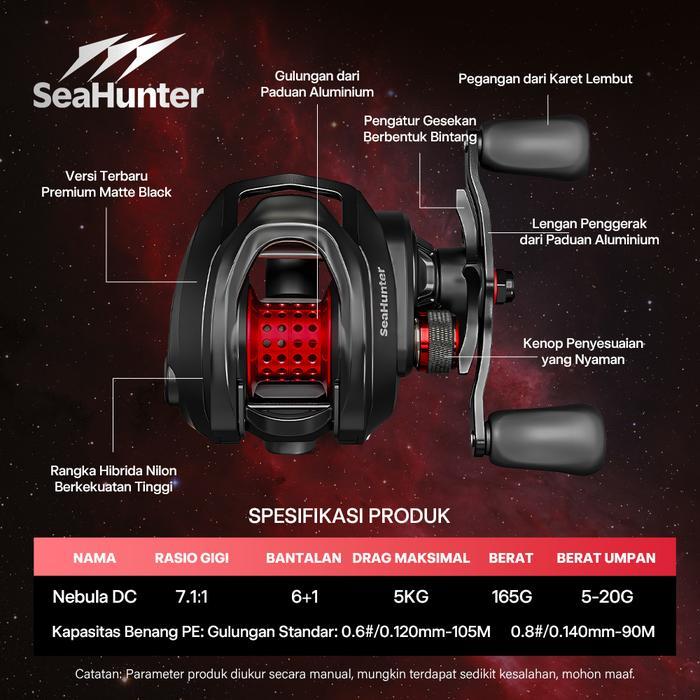 Lumire// [Official] Seahunter X Kastking Joran Pancing 1 Set = Nebula Dc Reel Pancing Bc Reel +