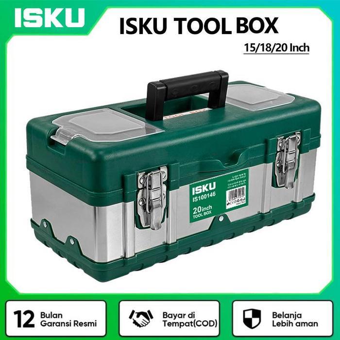 Isku Tool Box Besar 20 Inch Kotak Perkakas Bahan Stainless Steel