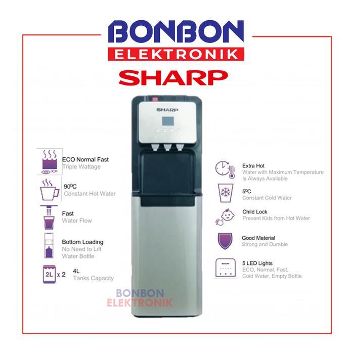 asastore221 [INSTANT] Sharp Dispenser Galon Bawah SWD-88EHL-SL (Night Lamp)