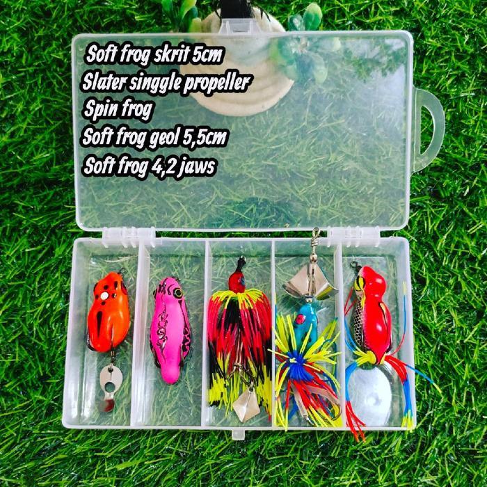 Paket Lengkap 5Pcs Umpan Casting+Box Umpan Casting Gabusan