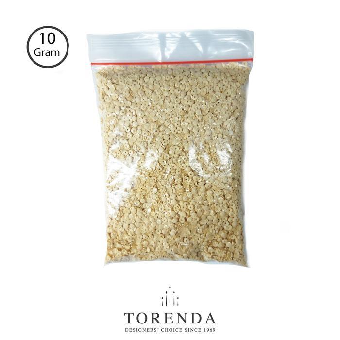 Torenda Payet Sequin Cup 3Mm Cokelat Muda/Pack Col.027