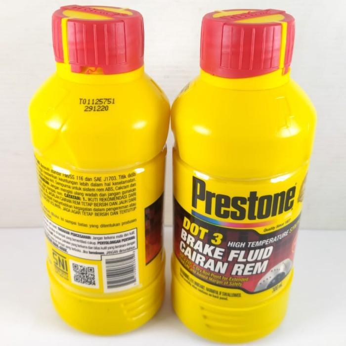Minyak Rem Brake Fluid DOT3 PRESTONE Synthetic 300mL Merah Bening