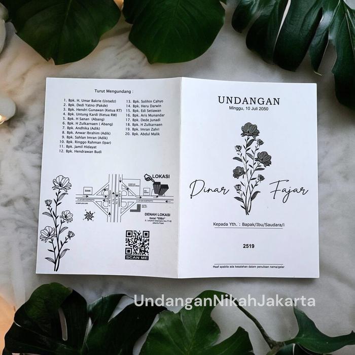 Promo Blangko Undangan Kosong Pernikahan Erba Blanko Undangan Murah Simple 2519 Terlaris