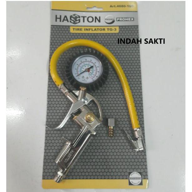Isi angin ban & Alat ukur ban Hasston Prohex
