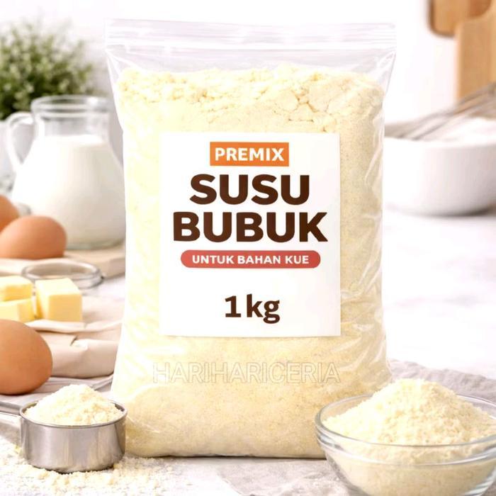 Susu Bubuk Fullcream Kiloan netto 1000gr Kemasan Pouch 1kg Untuk bahan Kue dan Roti