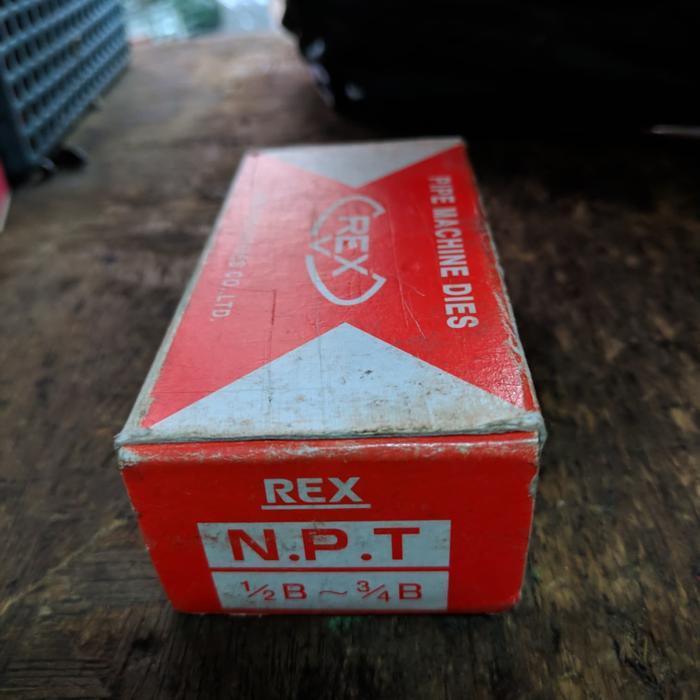 Mata mesin senai pipa REX NPT 1/2 - 3/4B