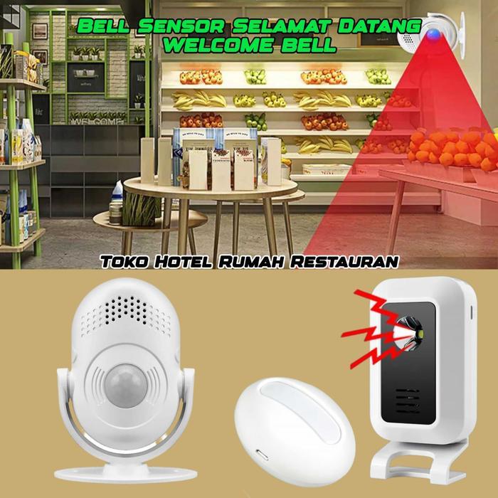 Bel Pintu Rumah/Toko Sensor Gerak Door Bell Selamat Datang Doorbell