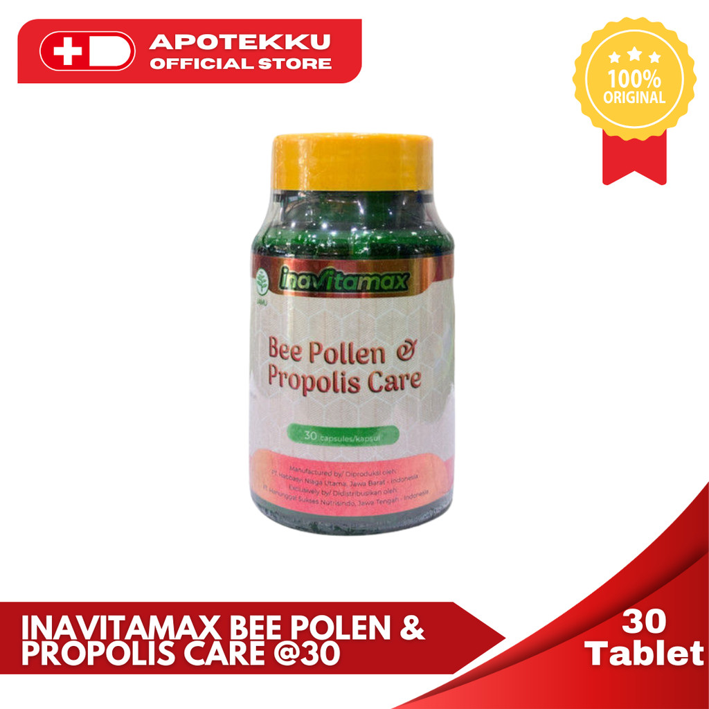 Inavitamax Bee Pollen & Propolis Care Jaga Stamina (30 Kaps)