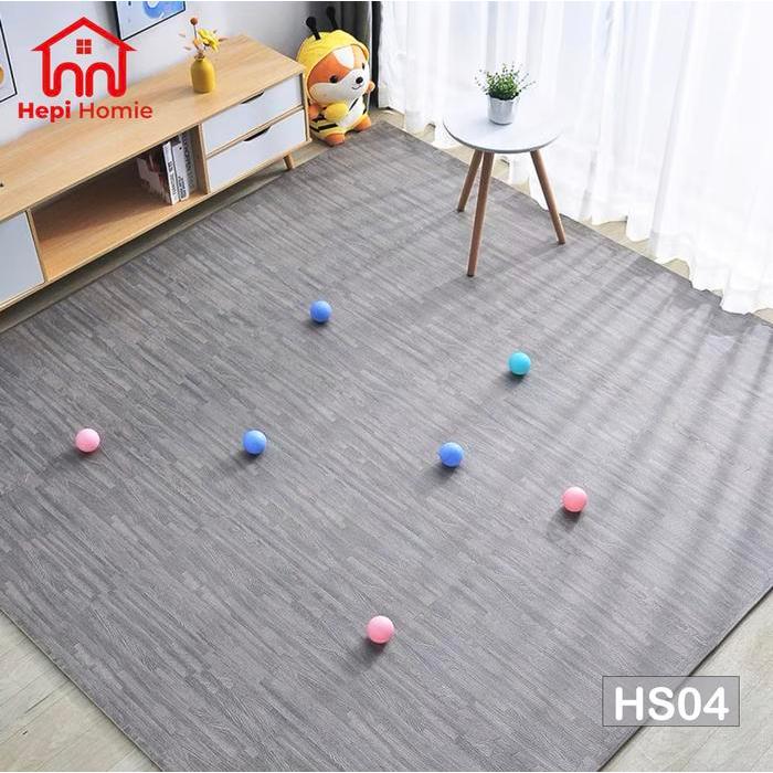 60X60X1CM PUZZLE ALAS LANTAI EVA MAT WOOD KARPET MATRAS EVAMAT KAYU - HS04
