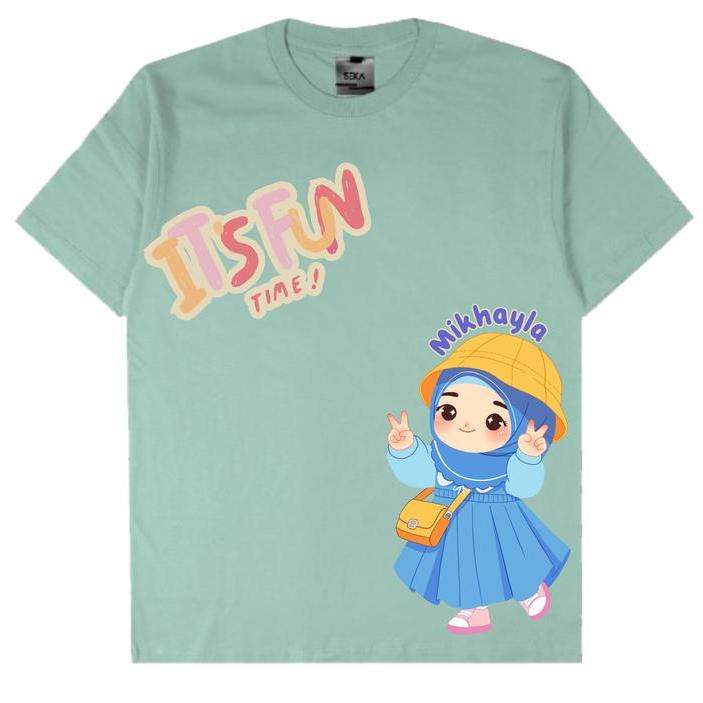 (1-11 TAHUN) "PENDEK" ANAK TK KOREA CUSTOM NAMA/ Kaos Anak Custom/ Kaos Anak Bonus Nama/ Kaos Anak