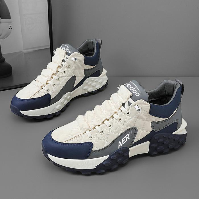 Tnf - Sepatu Sneakers Putih Olahraga Pria Casual Anti Slip Shoes Sport Running Kasual Running Kerja