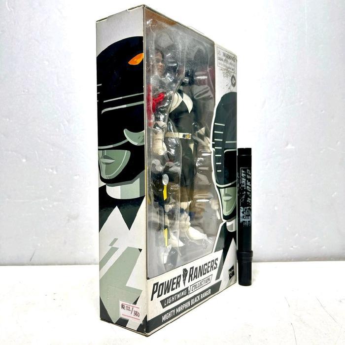 HOT SALE MAINAN ACTION FIGURE MIGHTY MORPHIN BLACK RANGER LIGHTHNING COLLECTION POWER RANGER
