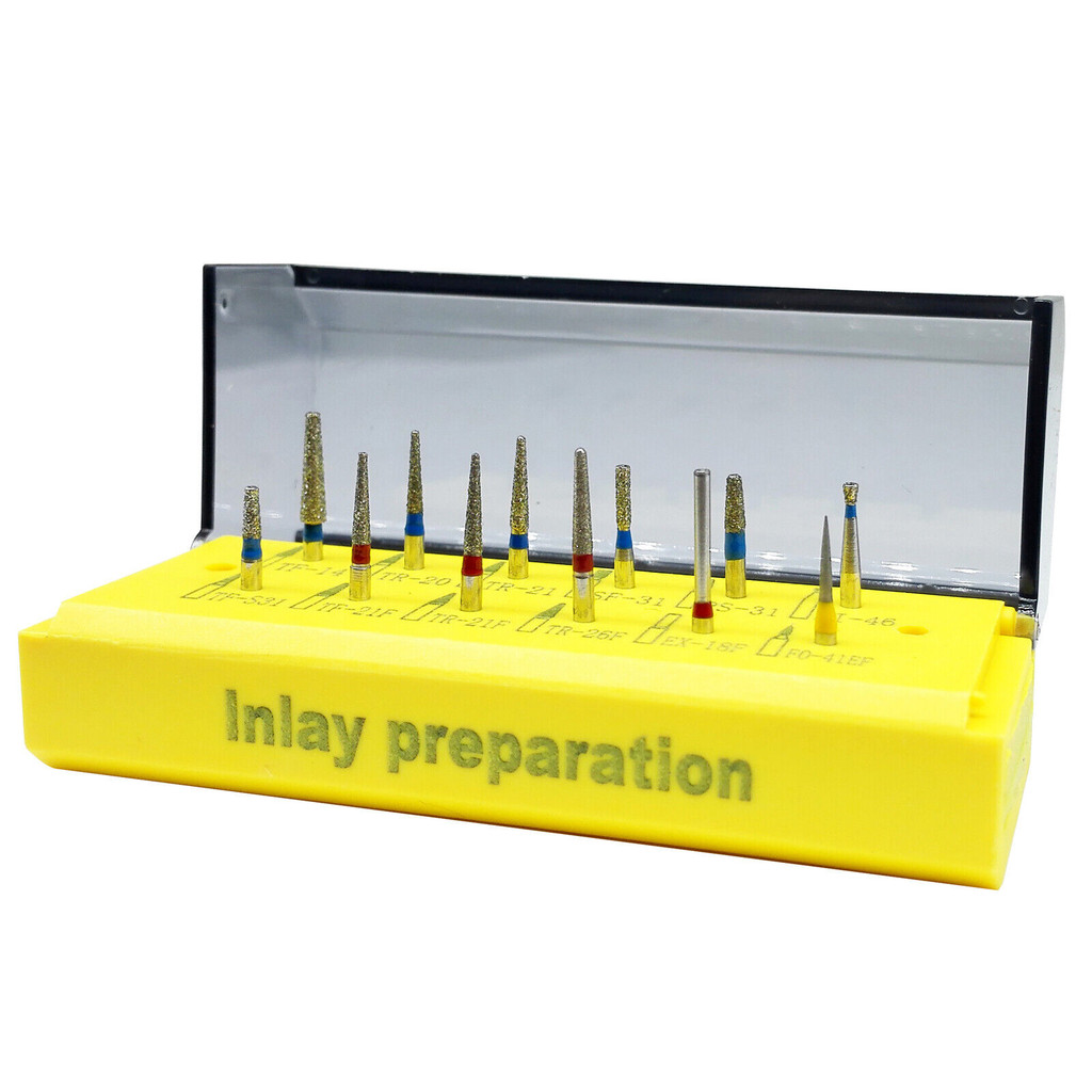 Dental Diamond Burs for Ceramic Porcelain Veneer and Broken Crown Repair All Purpose Prep Polishing
