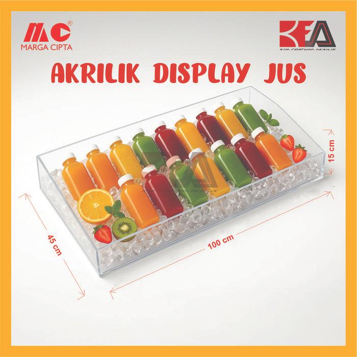 Akrilik Bening Untuk Jualan Jus Botol Box Akrilik Untuk Jualan Jus Buah Akrilik Jualan Jus Botolan