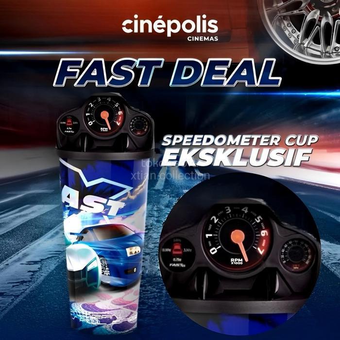 Ada Stok Tumbler Speedometer Cup Fast Furious X Exclusive Movie Merchandise Cinepolis Cinema