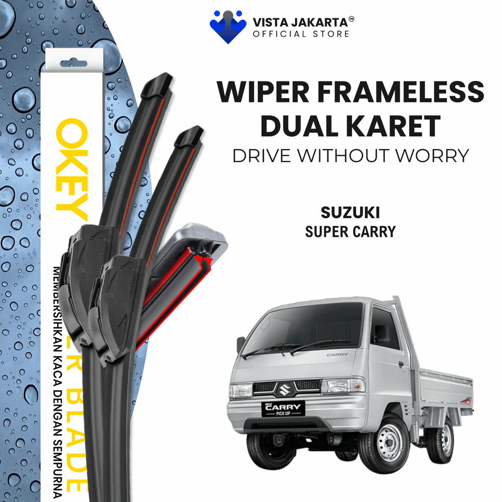 Wiper Suzuki Super Carry Dual Kaca Depan Mobil