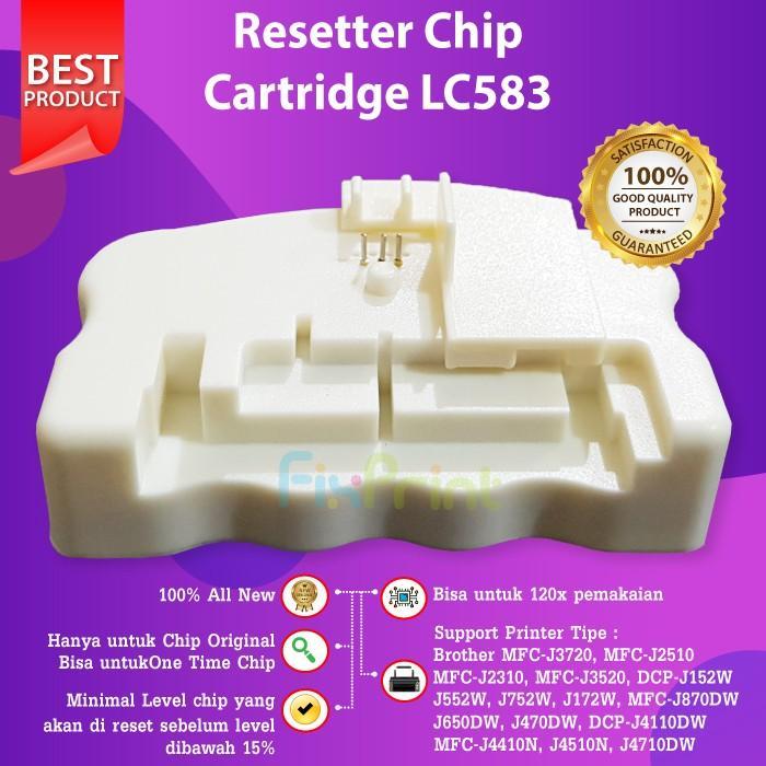 RESETTER CHIP CARTRIDGE LC583 LC539 LC535 PRINTER J3520 J3720 CARTRIDGE ORIGINAL 100% BROTHER LC 583