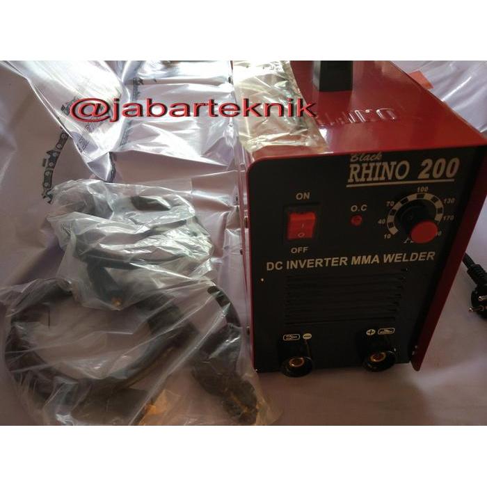 Mesin Las Black Rhino MMA-200 Trafo Las Inverter