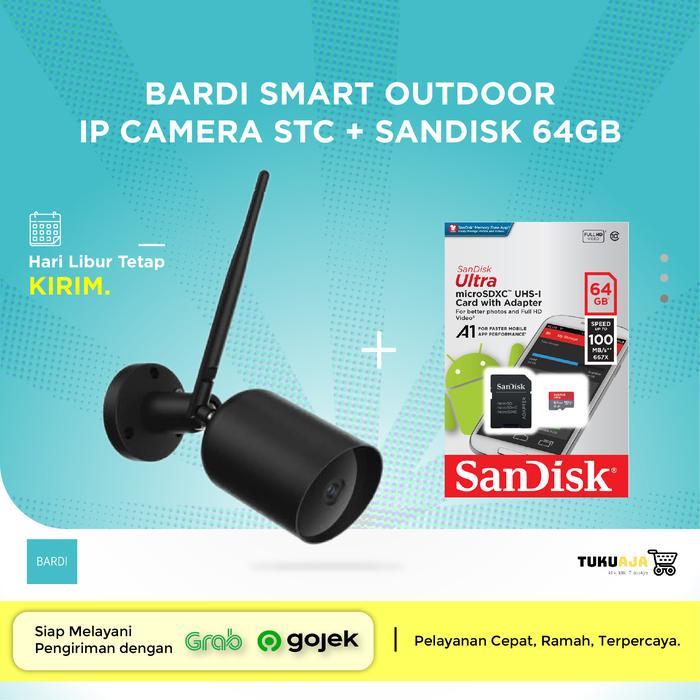 BARDI Smart IP Camera Outdoor CCTV Static IPCAM STC - Paket MicroSD64