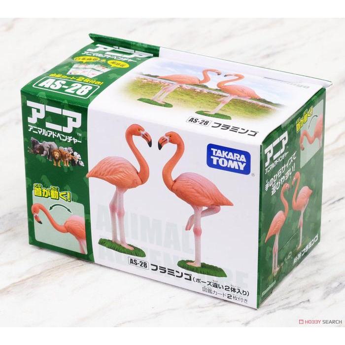 Ready TAKARA TOMY Ania AS-28 Flamingo Action Figure Binatang Hewan