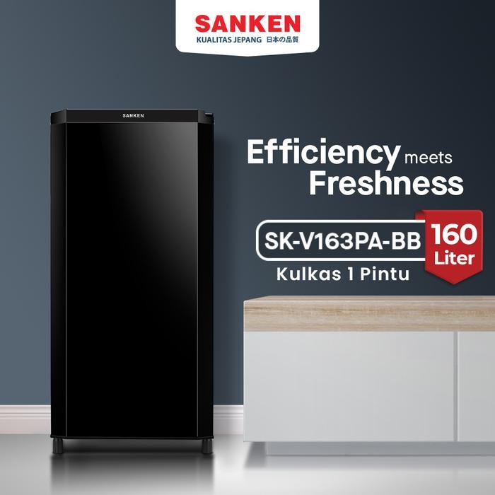 Sanken Kulkas Satu Pintu SK-V163PA-BB Hitam