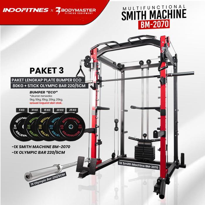 Bodymaster Paket Smith Machine Bm-2070 - Power Rack Functional Bench Press