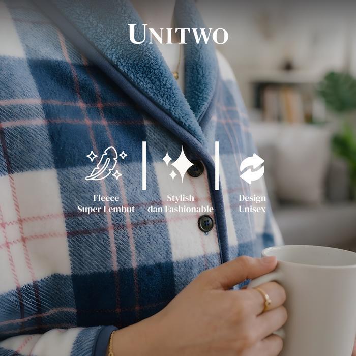 NEW UNITWO ID jamut [SPECIAL BLANKET JAKET] Jaket Outer Selimut Flace Reversible Blanket