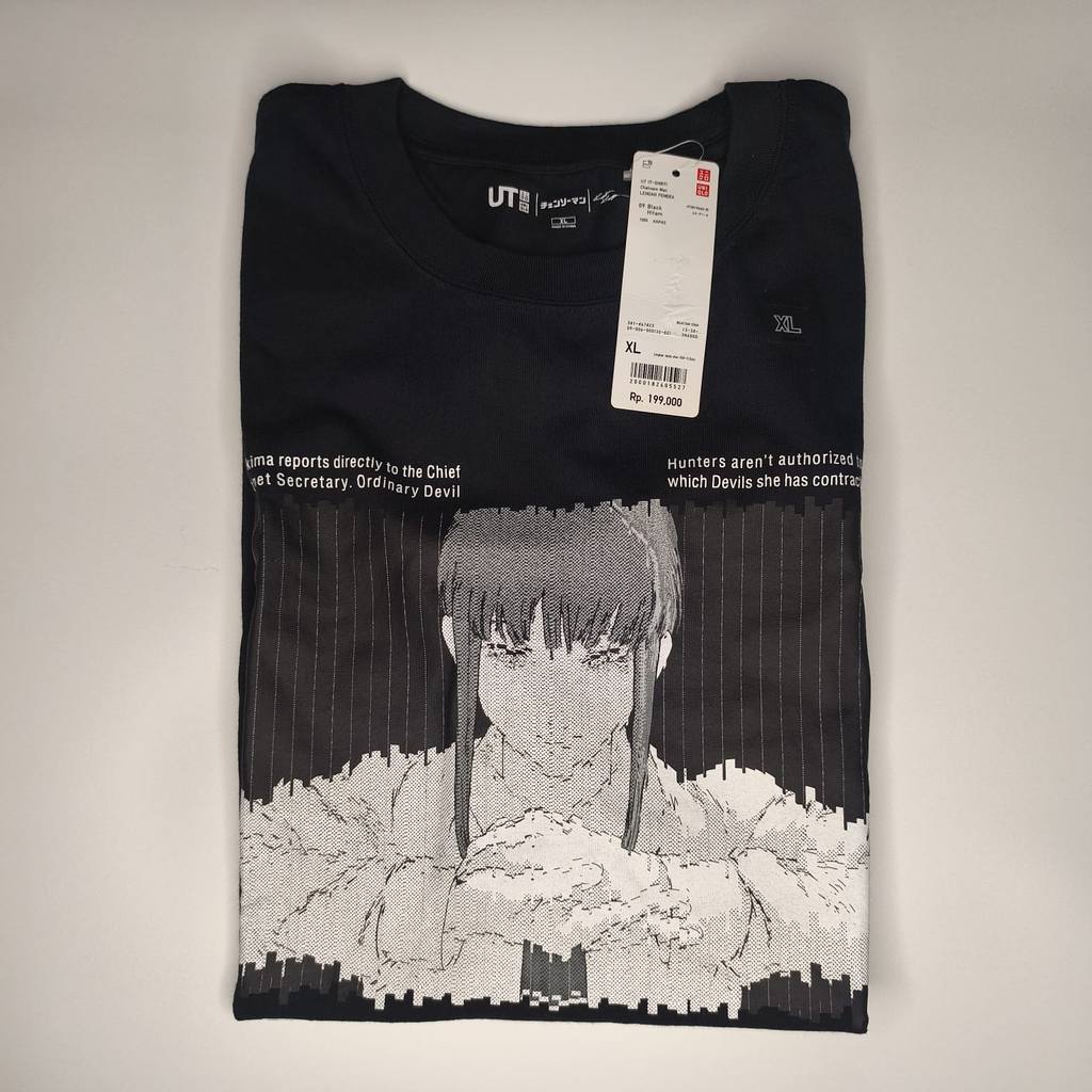 Kaos T-Shirt Uniqlo UT Chainsaw Man Devil Hunter Makima Size XL