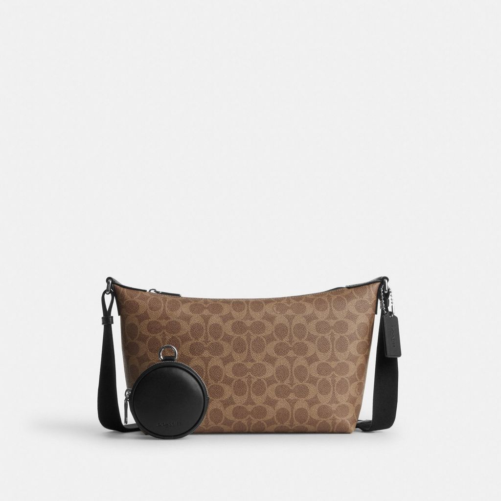 Coach Small Finn Crossbody Bag With Pouch In Signature Canvas - Tas Selempang Pria