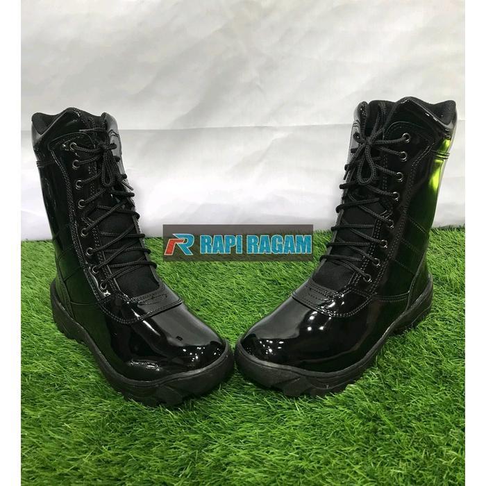 sepatu PDL kilap sepatu pdl kulit sintetis kilap