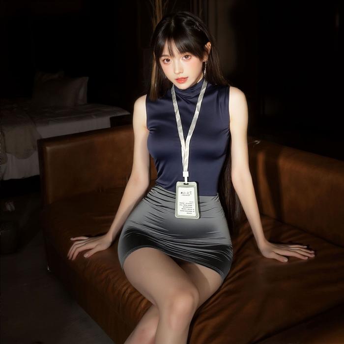 PRODUK TERBATAS MILA - LINGERIE KOSPLAY SEKRETARIS BIG SIZE JUMBO SIZE - BAJU DINAS COSPLAY