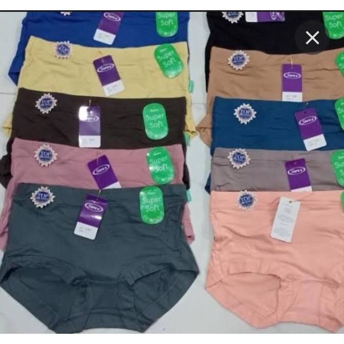 Sorex CD Wanita Semi Boxer 1238 Celana Dalam Wanita Sorex super soft Polos