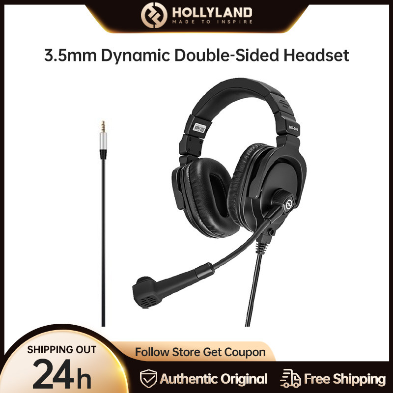 Hollyland Mars T1000 Wireless Intercom System Headset 3.5mm Dynamic