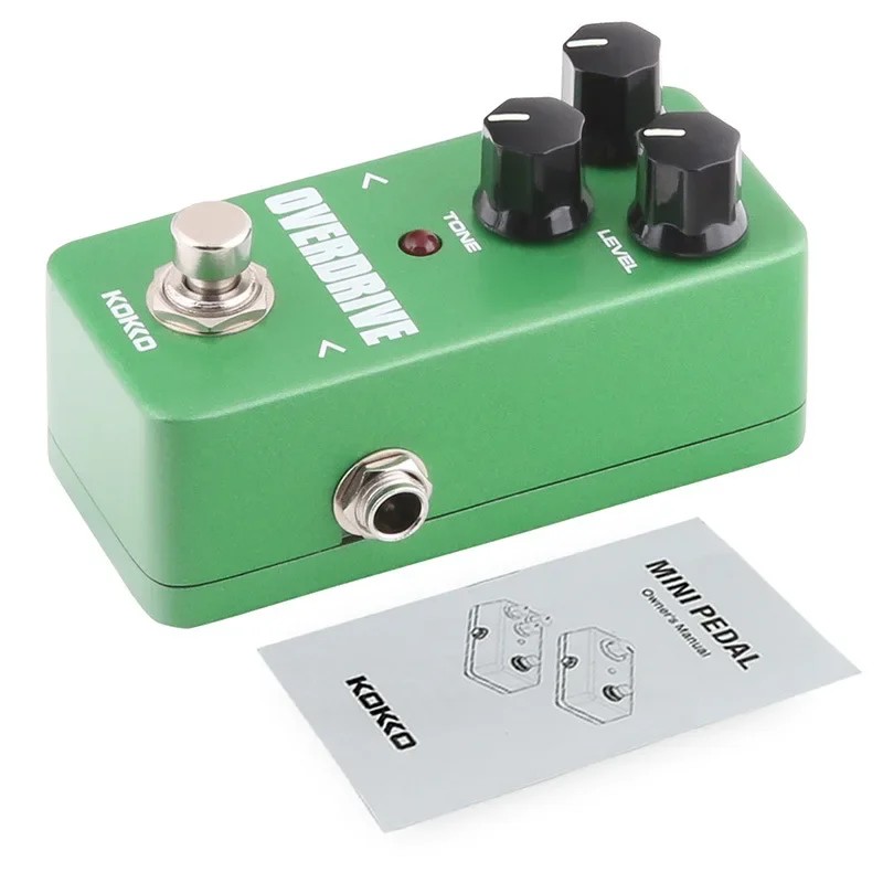 KOKKO Overdrive Electric Guitarra Effect Pedal Natural Tube Overdrive Effect True Bypass Pedal FOD3