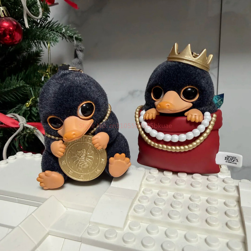 Genuine Niffler Mini Jewelry Museum Series Flocked Blind Box Kawaii Niffler Keychain Decoratio