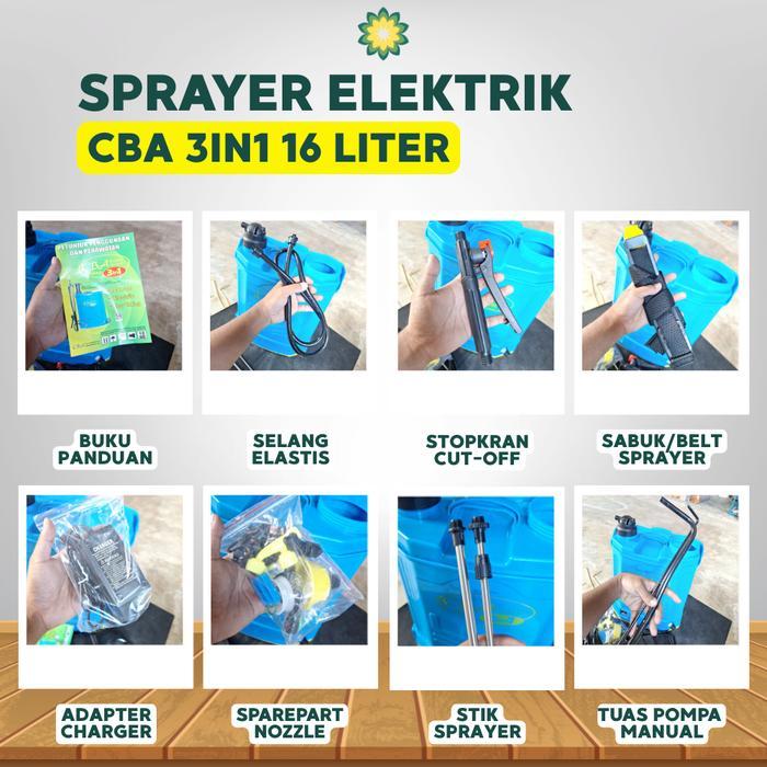 TERJAMIN Sprayer Elektrik CBA Type 3IN1 Manual dan Elektrik Tangki Semprot