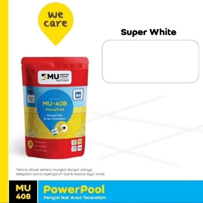 MU 408 PowerPool Power Pool Pengisi Nat Kolam Renang 2kg ( Super White )