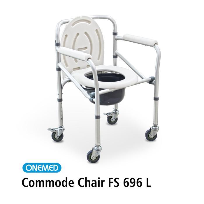 KINCLONG Kursi BAB Commode Chair Dengan Roda 696 OneMed