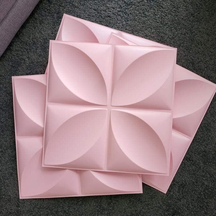 3D Wallpanel Wall Panel Pvc. Bukan Wallpaper, Sticker, Foam. D006 Pink Diskon Sale