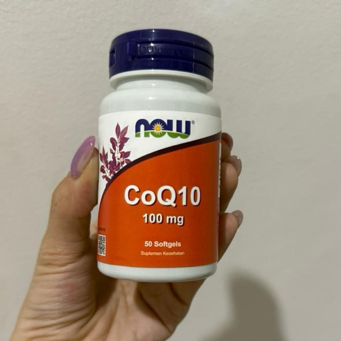 NOW Foods CoQ10 Coenzyme Q 10 Co Enzyme Q10 100mg 50caps Antioksidan