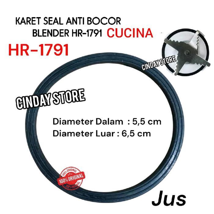 Seal Karet Original Gelas Jus Blender Pilhips Hr-1791 Cucina