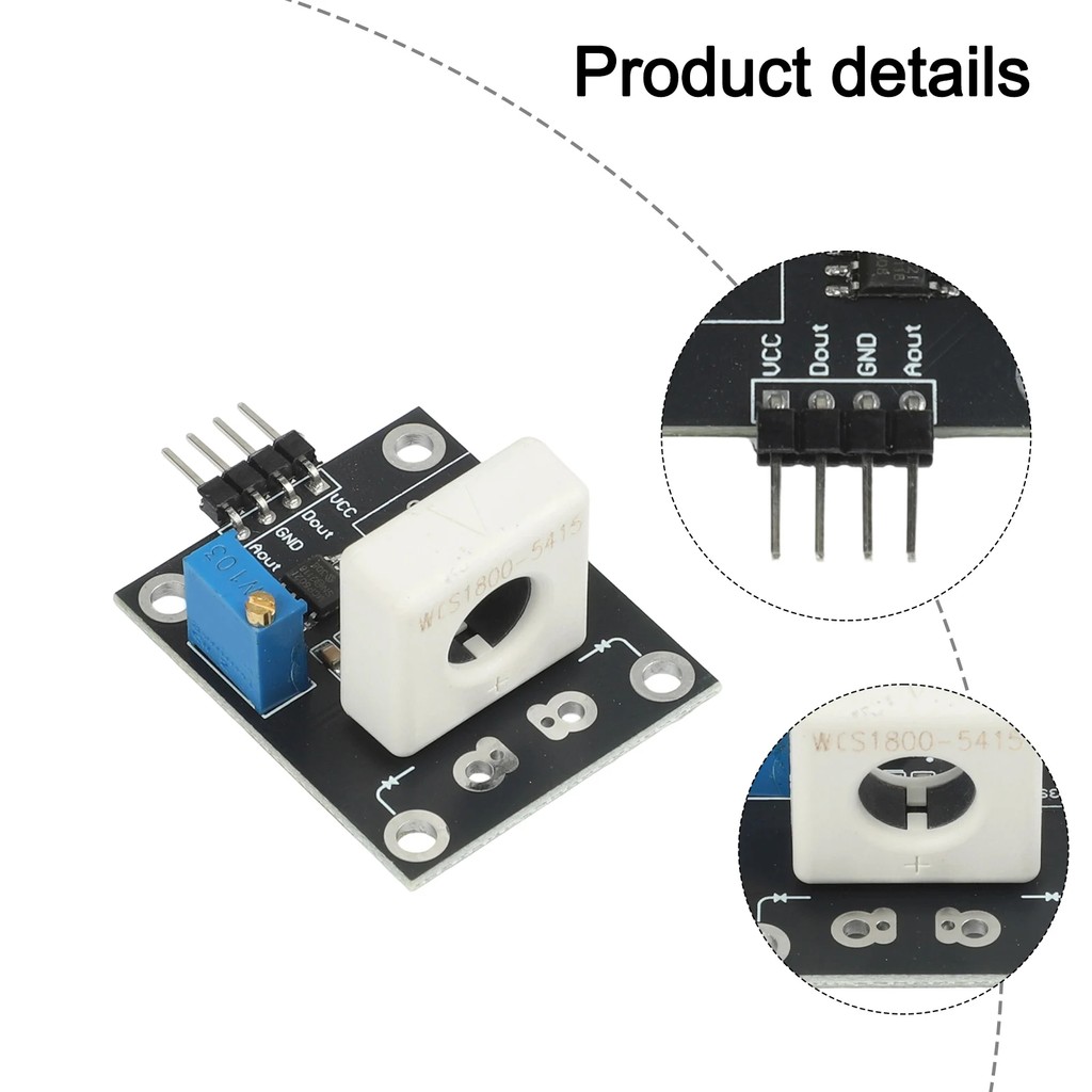Current Monitoring 37*31.5*21.5mm Current Sensor Module Current Monitoring Sensor With Protection