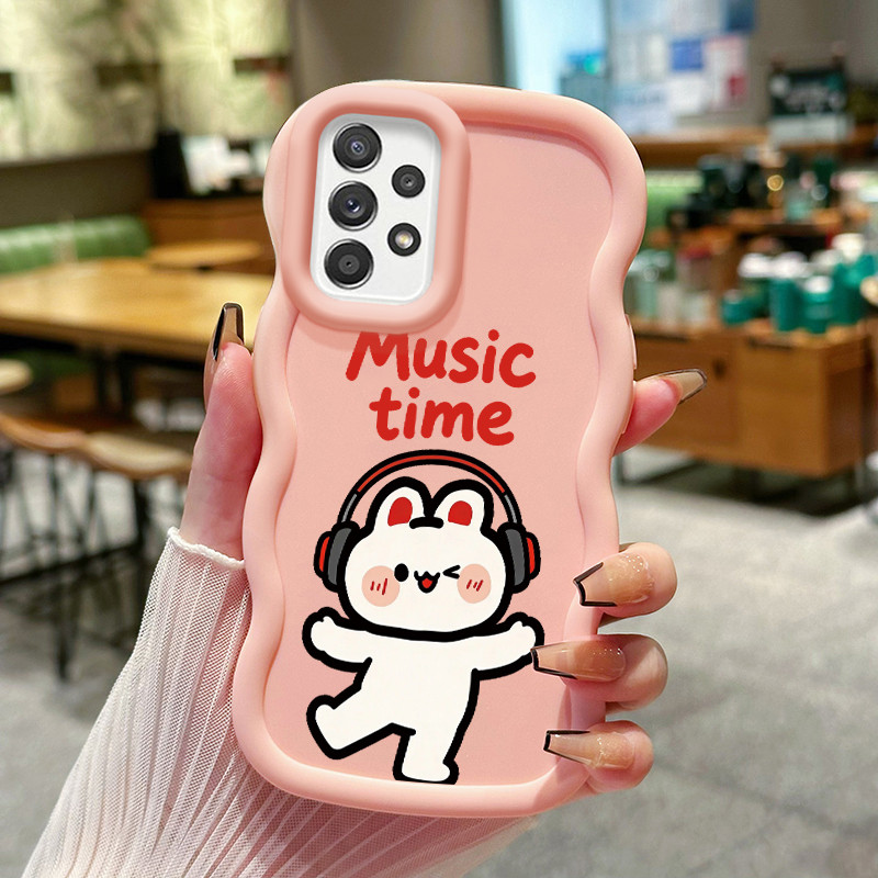 Casing Untuk Samsung A52 4G A52 5G A52s Case Casing pola Kelinci lucu Kasing HP ceruk Kesing mewah C