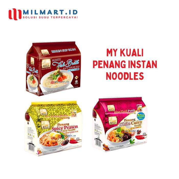 My Kuali Penang Instan Noodles Fish Broth/Hokkien Mie/Curry Mie Instant Mykuali Prawn Mee Terlaris