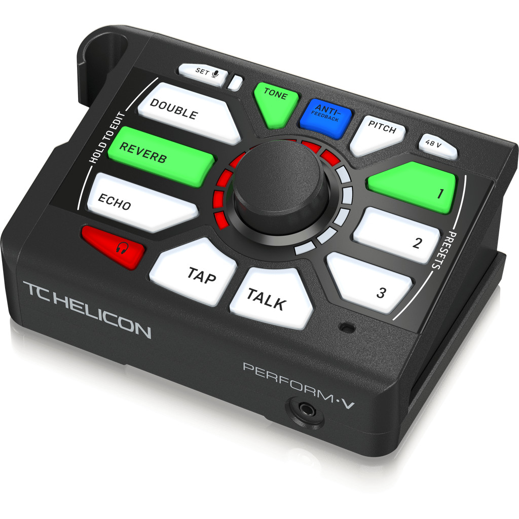 TC Helicon Perform-V Ultimate Mic Stand-Mount Vocal Processor for Quick and Easy Studio-Quality